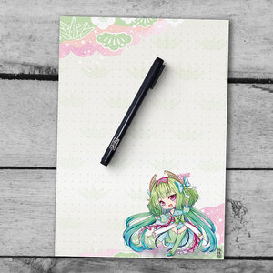 A5 Notepad Chibi Seerosen Fee - by Hidekos Artwork