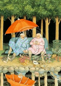 Inge Look Nr. 75 Postcard | Old Ladies Aunties 