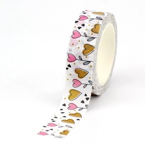 Washi Masking Tape | Heart Shaped Flowers