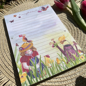 A5 Animals in the grass Notepad - Double Sided - Romyillustrations