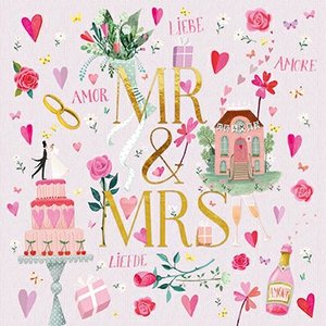 Mila Marquis Postcard | Mr & Mrs (Wedding)
