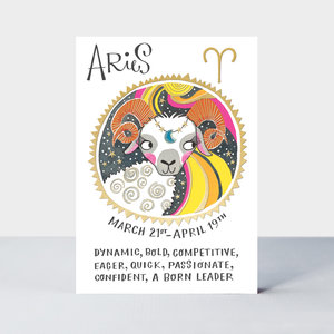 Rachel Ellen Designs Cards - Zodiac - Aries