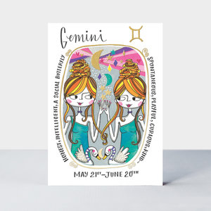 Rachel Ellen Designs Cards - Zodiac - Gemini
