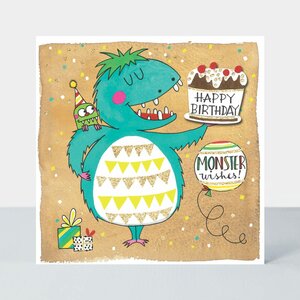 Rachel Ellen Designs Cards - Scribbles - Happy birthday Monster Wishes