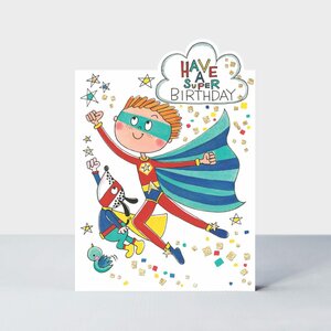 Rachel Ellen Designs Cards - Cherry on Top - Happy Birthday Superhero