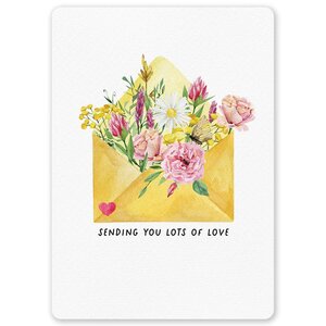 Postcard Sending You Lots Of Love - by LittleLeftyLou 