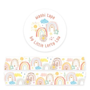 Rainbow Washi Tape - Little Lefty Lou 