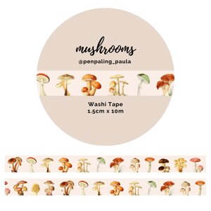 Washi Tape Mushrooms by Penpaling Paula