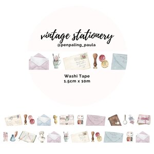 Washi Tape Vintage Stationery by Penpaling Paula