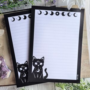 Meowgical Cat A5 Notepad - by Autumn Hex