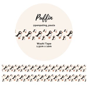 Washi Tape Puffins by Penpaling Paula