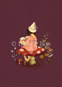 Postcard Belle and Boo | Toadstool Tales