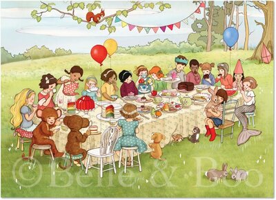 Postcard Belle and Boo | Woodland Tea Party