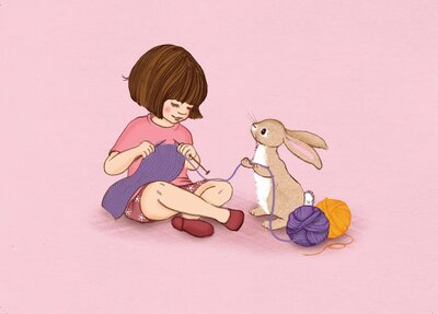 Postcard Belle and Boo | Knit One Purl One