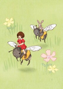Postcard Belle and Boo | Bee Adventure 