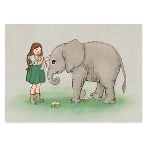 Postcard Belle and Boo | Baby Elephant