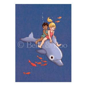 Postcard Belle and Boo | Dolphin Adventure