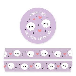 Skulls Purple Washi Tape - Little Lefty Lou 
