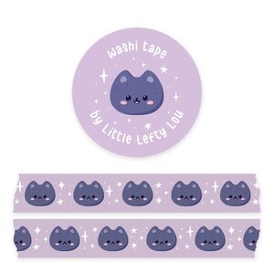 Cats Purple Washi Tape - Little Lefty Lou 