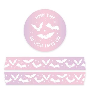 White Bats Washi Tape - Little Lefty Lou 
