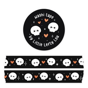 Skulls Black Washi Tape - Little Lefty Lou 