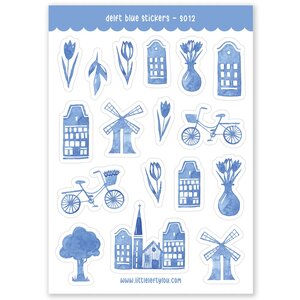 Delft Blue Stickers - Little Lefty Lou