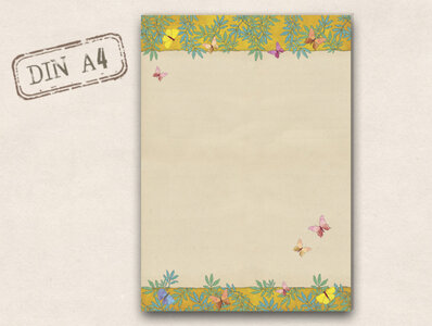 A4 Letter Paper Pad TikiOno | Gelber Sommer