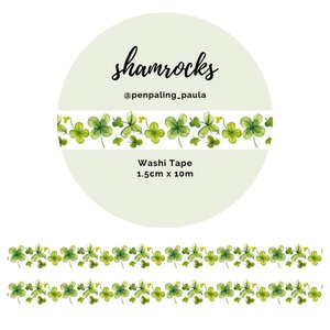 Washi Tape Shamrocks by Penpaling Paula