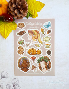 Cottage Fairy Stickersheet - by Dreamchaserart