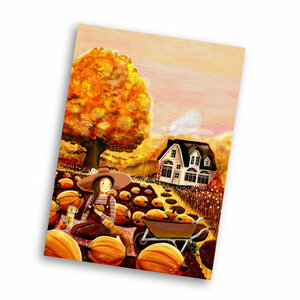 Postcard from Esther Bennink- Pumpkin Patch 