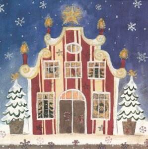 Postcard Inga Berkensträter | Christmas House