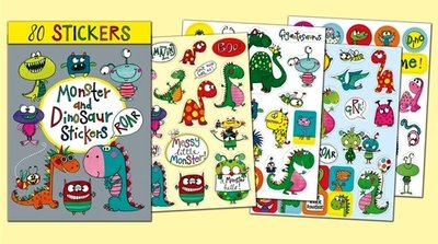 Rachel Ellen Designs Sticker Book | Monsters and Dinosaurs
