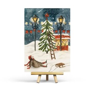 Postcard Christmas Tree by Penpaling Paula