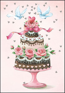 Nina Chen Folded Card | For the wedding (cake)