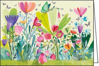 Mila Marquis Doppelkarten | Blumen und Schmetterlinge