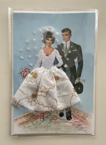 Textile Folded Card | Flamenco Wedding