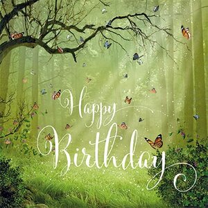 Adobe Stock Postcard | Happy Birthday (In the woods)
