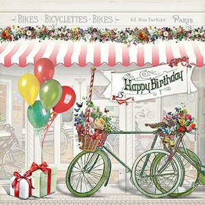 Barbara Behr - Auguri Postcard | Happy Birthday (Bikes)