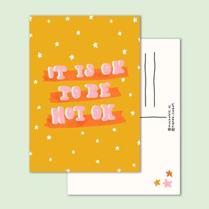 Postcard by Muchable - it is ok to be not ok