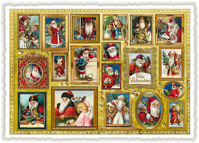 PK 292 Tausendschön Postcard Christmas - Frohe Weihnachten Santa Stamps