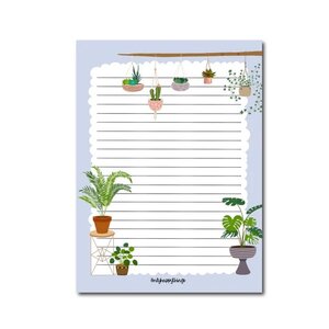 A5 Plants Notepad - Double Sided
