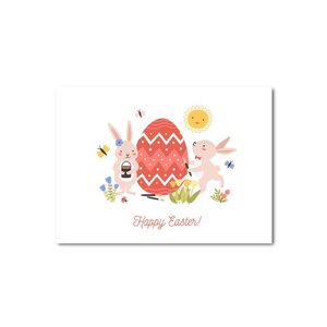Postcard Craft Only Happy Things | Happy Easter Bunnies