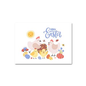 Postcard Craft Only Happy Things | Happy Easter Chicks