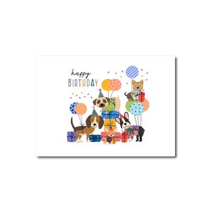 Postcard Craft Only Happy Things | Happy Birthday Dogs