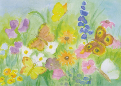 Postcard Dorothea Schmidt - Butterflies