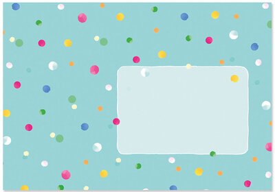 Envelope Set C6 - m-illu funny friends - polka dot on blue