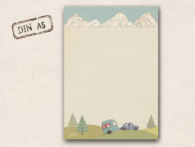 A5 Letter Paper Pad TikiOno | In the mountains