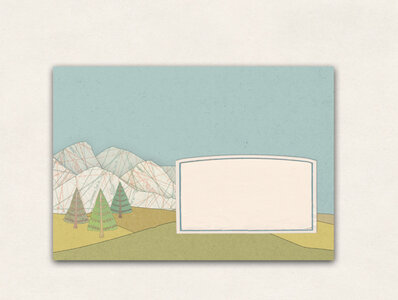 10 x Envelope TikiOno | In the mountains