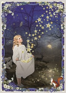 PK 8034 Barbara Behr Glitter Postcard | Fairytales - The Star Money