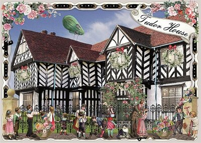 PK 8055 Barbara Behr Glitter Postcard | Tudor House